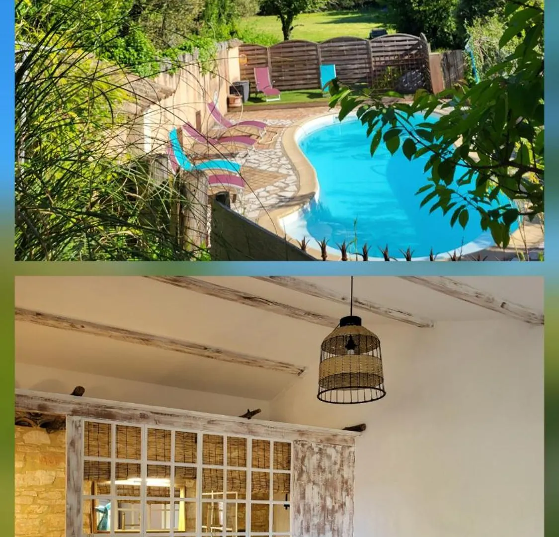Maison d'hôtes Gites La Sauvasse piscine privée Vagnas